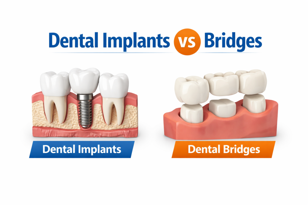 Dental Implants vs Bridges: Best Option for Missing Teeth?